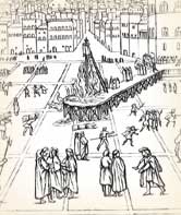 Savonarola Burned Art Works