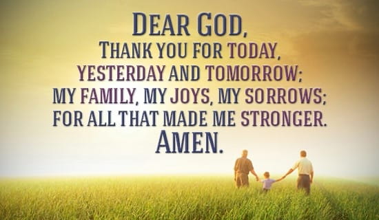 thank you god goodnight prayer