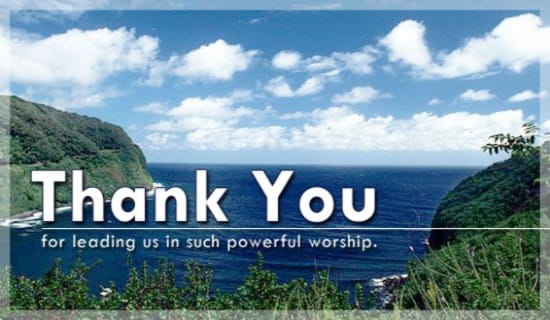 Thank You - Powerful Worship ecard, online card