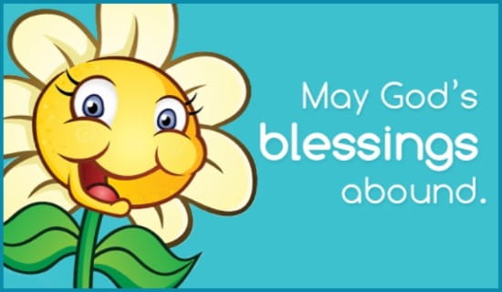 Blessings Abound ecard, online card