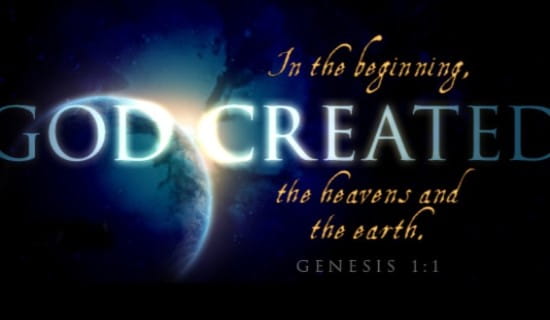 Free Genesis 1:1 eCard - eMail Free Personalized Scripture Online