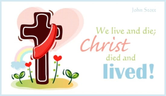 Christ Lived ecard, online card