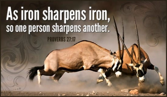 Iron Sharpens Iron ecard, online card