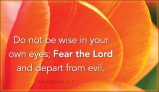 fear the lord and shun evil meaning