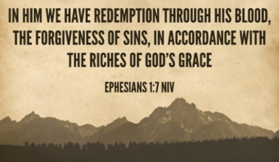 Ephesians 1:7 NIV ecard, online card