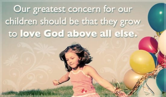 Children Love God ecard, online card