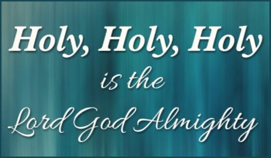 Holy is the Lord ecard, online card