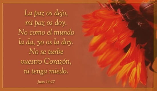 Juan 14:27 ecard, online card