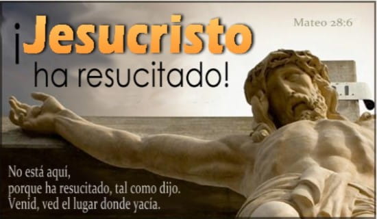Jesucristo ha resucitado ecard, online card