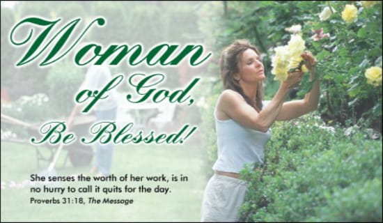 Woman of God ecard, online card