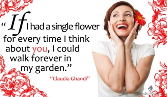A Single Flower ecard, online card