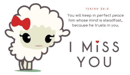 Free Miss You Lamb Ecard Email Free Personalized Miss You Cards Online 