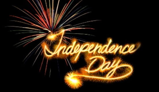 Independence Day Fireworks ecard, online card