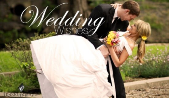 Wedding Wishes ecard, online card