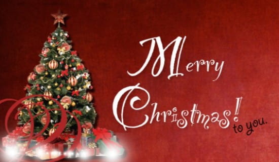 Merry Christmas To You! ecard, online card