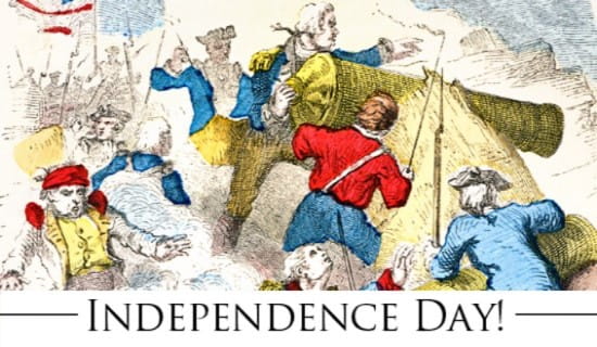 Independence Day, Colonial ecard, online card