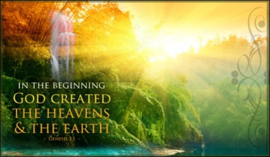 Genesis 1:1 ecard, online card