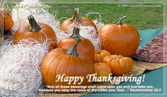 Thanksgiving ecard, online card