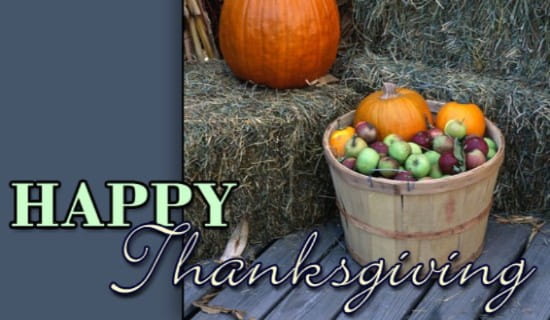 Thanksgiving - Happy Thanksgiving ecard, online card