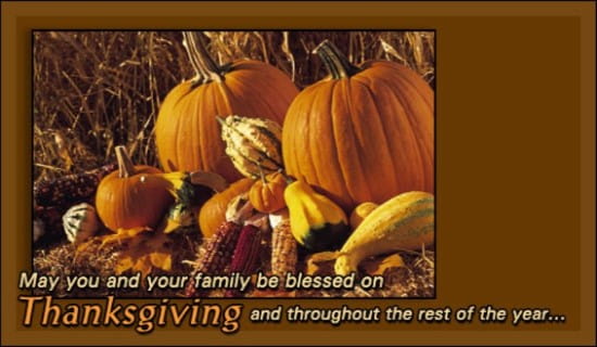 Thanksgiving - Pumpkins ecard, online card