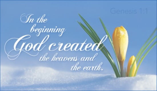 Genesis 1:1 ecard, online card