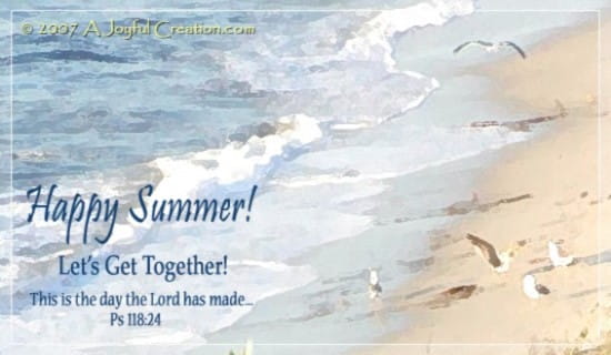 Summer Beach ecard, online card
