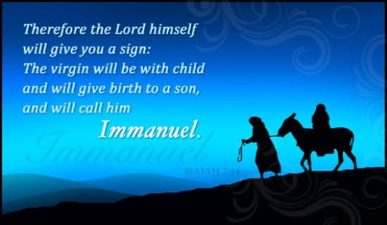 Isaiah 7:14 ecard, online card