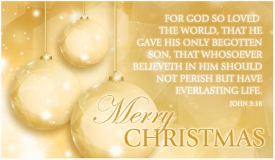 For God So Loved eCard - Free Christmas Cards Online