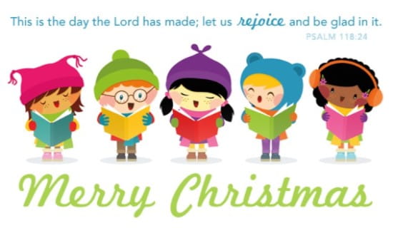 Caroling Kids ecard, online card