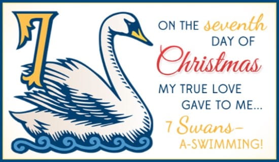 7 Swans ecard, online card