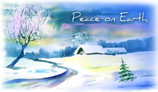 Peace on Earth ecard, online card