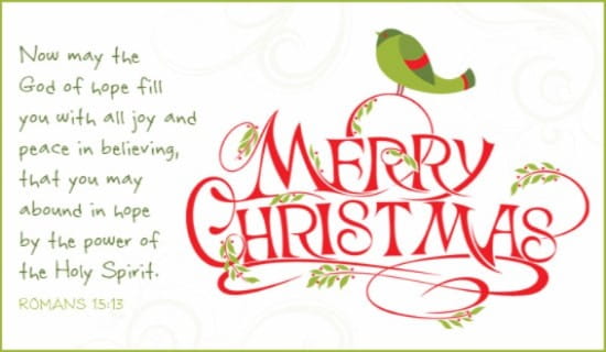 Merry Christmas ecard, online card