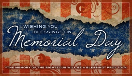 Memorial Blessings eCard Free Memorial Day Cards Online