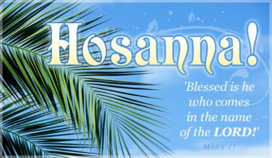 Hosanna ecard, online card
