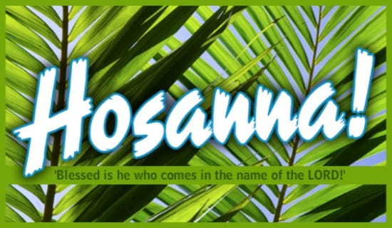 Hosanna ecard, online card
