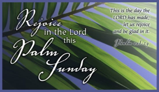 Palm Sunday ecard, online card