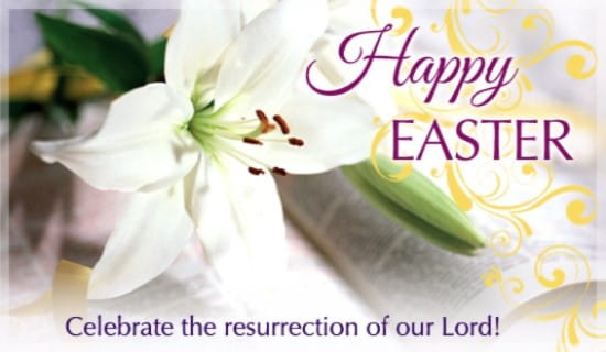 Easter Lily ecard, online card