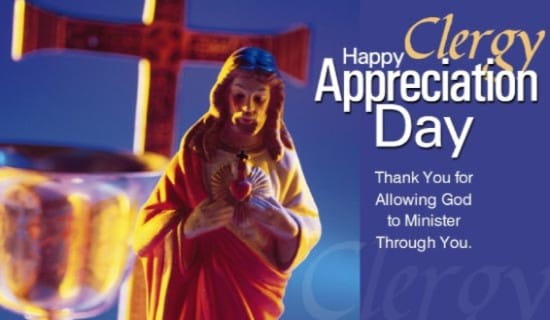 Happy Clergy Appreciation Day ecard, online card