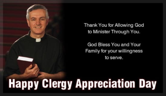 Happy Clergy Appreciation Day! ecard, online card