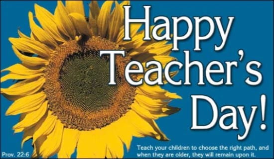 Happy Teacher's Day ecard, online card