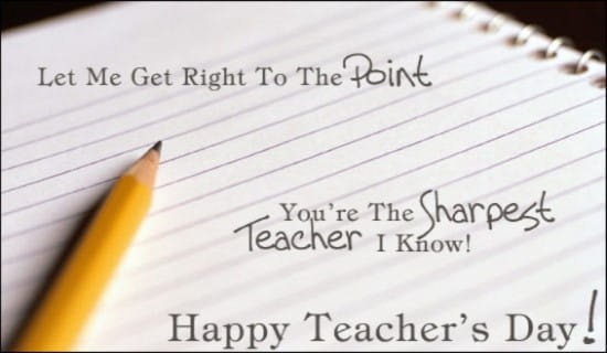 You're the Sharpest Teacher I Know ecard, online card