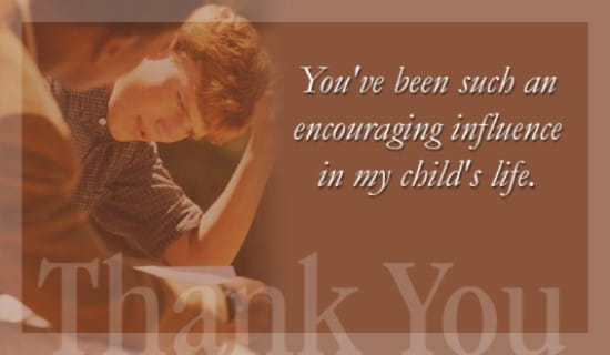 Thank You  - Encouraging Influence ecard, online card