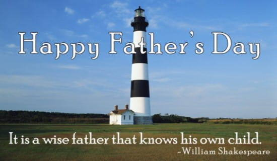 Wise Father ecard, online card