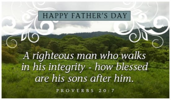 Righteous Dad ecard, online card