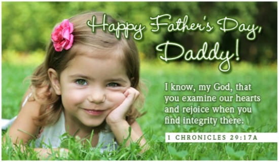 Daddy's Integrity ecard, online card