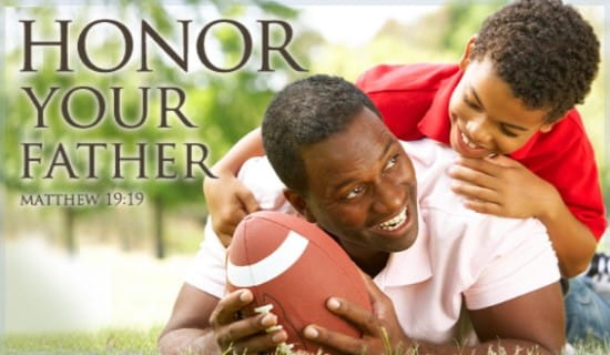 Honor Your Father ecard, online card