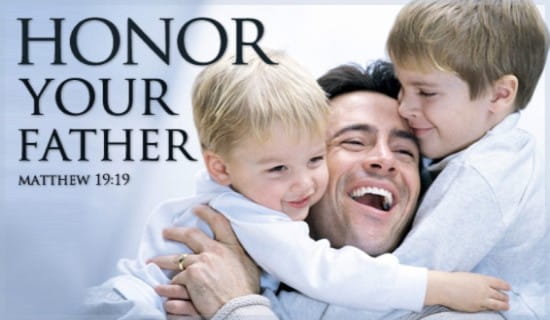 Honor Your Father ecard, online card