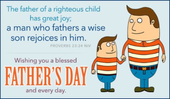 Blessed Father's Day ecard, online card
