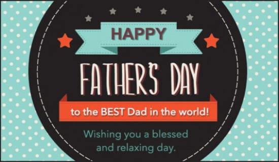 Best Dad ecard, online card