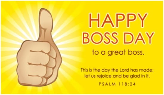 Happy Boss Day ecard, online card